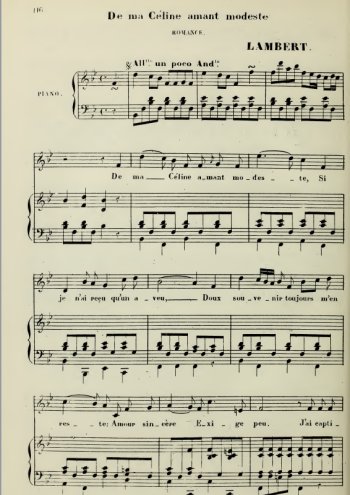 De ma Céline amant modeste